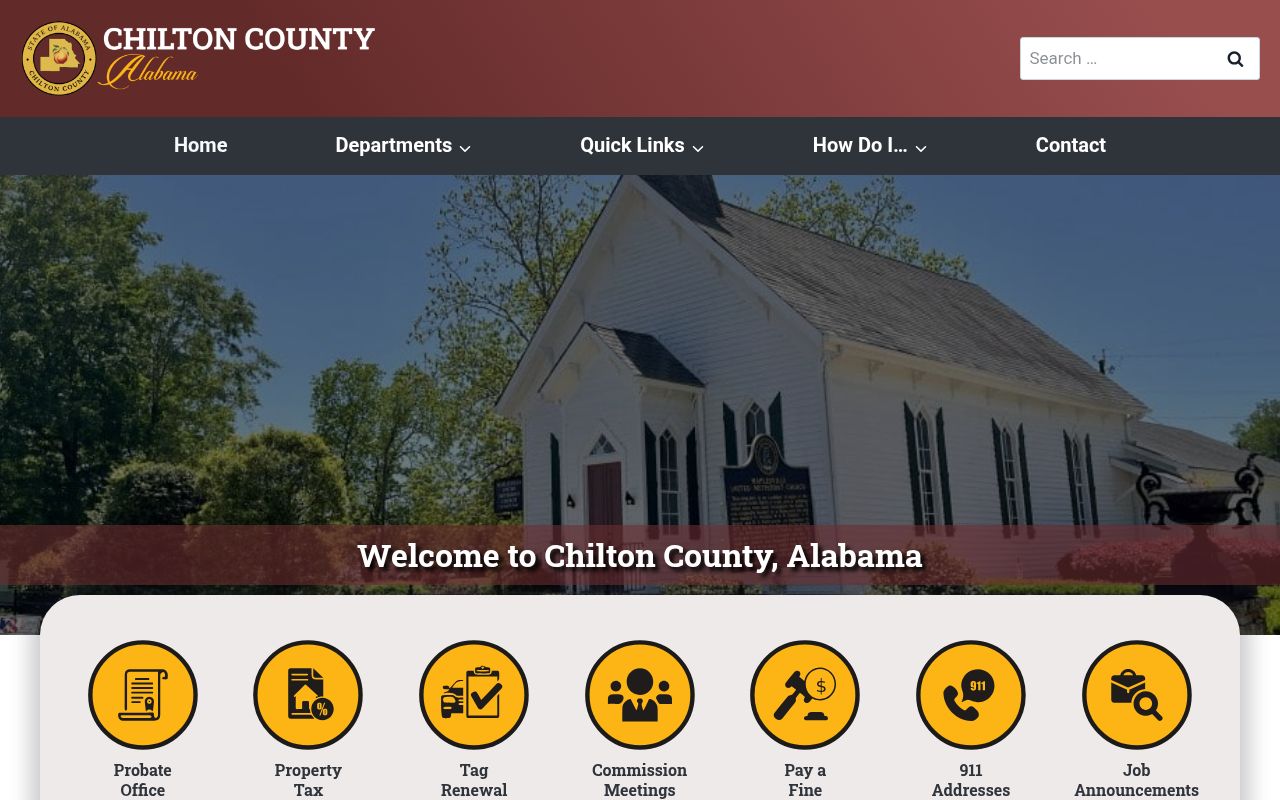 Chilton County Probate Court website for estate documents
