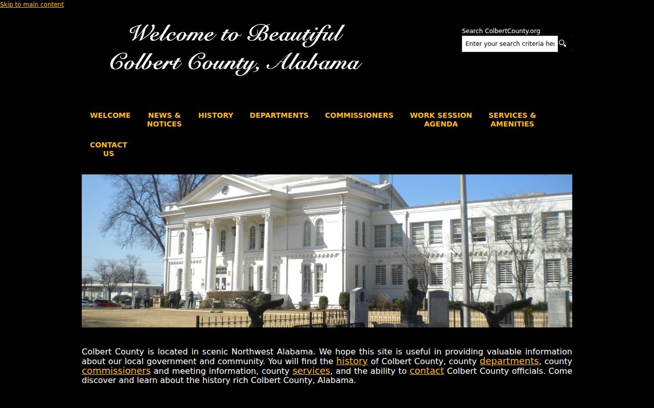 Colbert County Probate Court website for estate documents